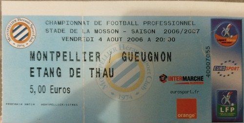 Ticket football montpellier - ticket,
