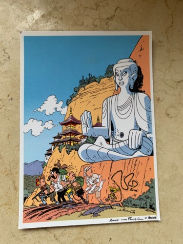 Carte postale 15x10 tintin - carte,