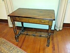Belle petite Table Bureau merisier bois style directoire