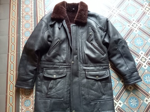Manteau peau lainée grand - manteau,
