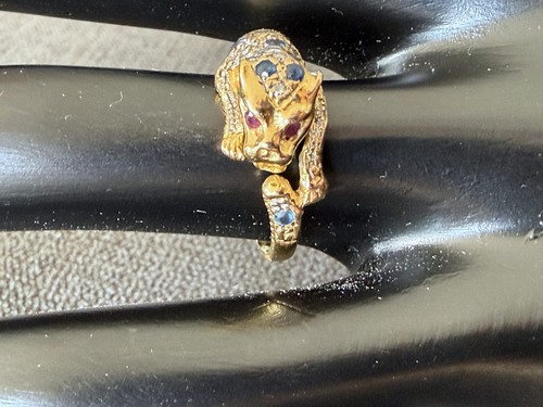 Bague jaguar massif 18 - bague,