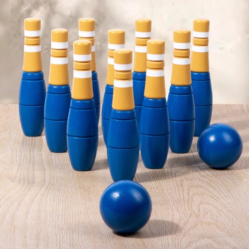 10x jeu bowling bois - jeu,