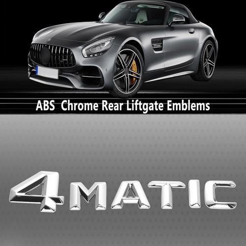 Emblème argenté 4matic pour - emblème,