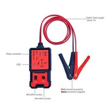 Testeur de relais Automobile électronique 12V diagnostique vérificateur batterie