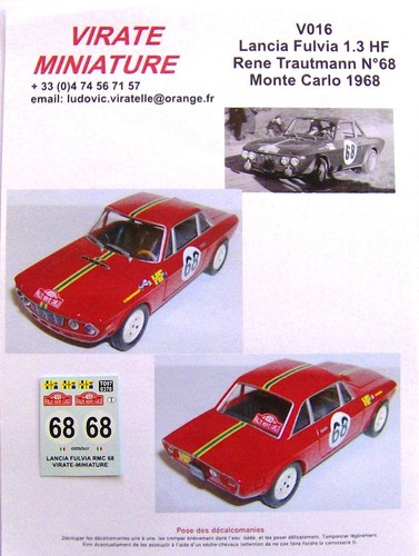 V016 lancia fulvia 1300 - lancia, hf
