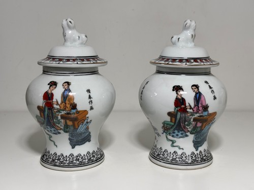 Paire pots couverts - de,