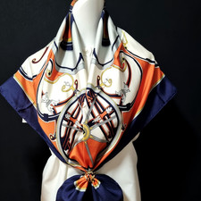 RARE VINTAGE HERMES Foulard en