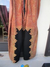 pair of curtains made in antique Kashmir shawl 19th