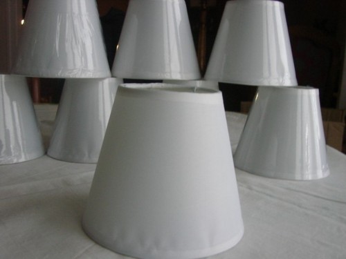 Abat jour toile blanc - abat-jour,,