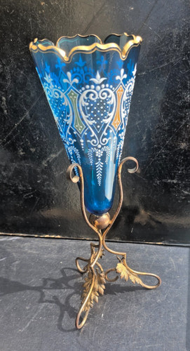 Vase verre emaille fond - verre,