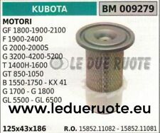 1585111082 Filtre À Air Moteur Kubota T 1400H 1600 GT 850 1050 B 1550 125x43x186