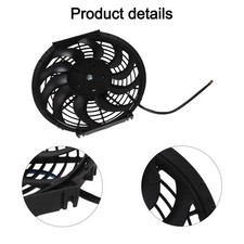 Ventilateur Refroidissement Électrique 12V 80W pour Radiateurs Voiture Design S