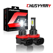 2x H8 LED Angel Eyes Halo Ring Light Bulbs Xenon For BMW E92 80W 6000K White