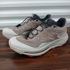 Salomon Womens Size 10.5 Pulsar Quail Lunar Rock Poppy Red Trail Running Shoes