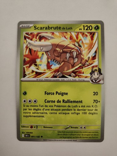 Carte pokémon scarabrute de - -,