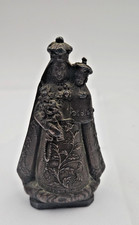 ANCIENNE STATUETTE NOTRE DAME DE LUMIERES EN REGULE COULEUR BRONZE