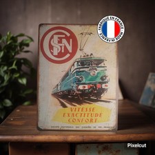 Plaque métal  locomotive