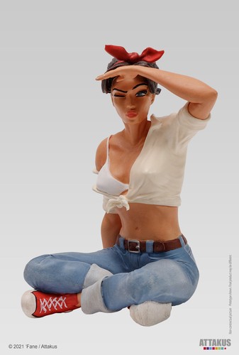 Figurine résine lillie - résine,