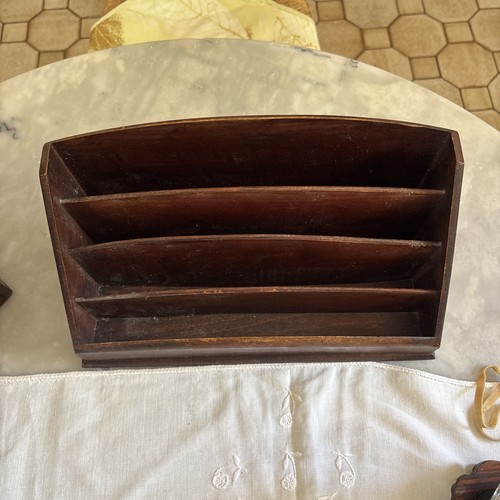 Ancien porte lettres bois - en, /