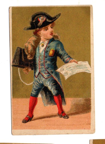Ancien chromo doré - ancien, bon