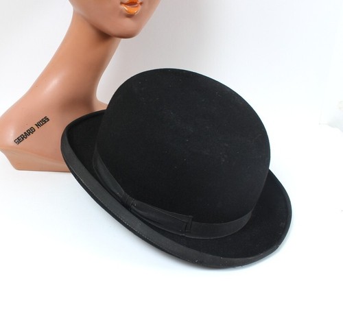 Chapeau melon noir vintage