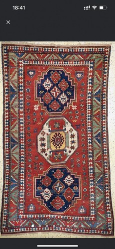 Antique kazak rug - kazak,