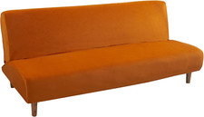 Armless Futon Slipcover Velvet
