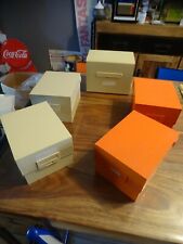 LOT 5 OLD FURNITURE CRAFT SORTER LIBRARY BINDER 70s LYNX STORAGE