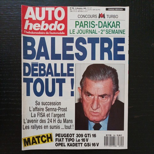Auto hebdo 705 peugeot 309 - , gti
