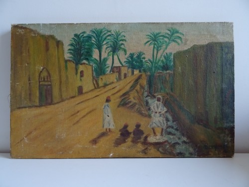 Ancien tableau orientaliste - tableau,