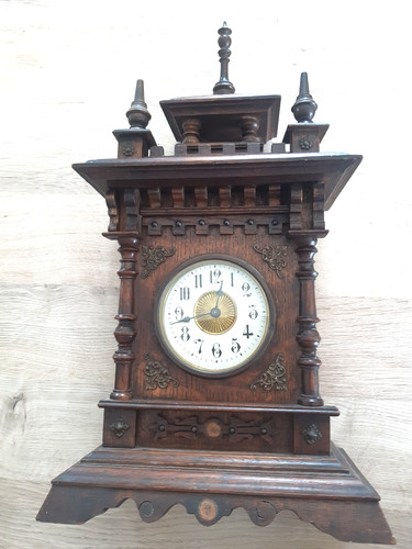 Ancienne pendule reveil bois - ancienne,
