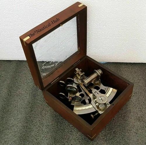 Sextant nautique laiton - sextant,