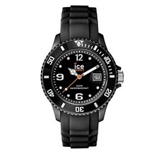 Montre Ice Watch pour femme unisexe 000123 petite montre noire en silicone