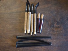 Lot of 10 hoses mainly for earthen or wooden pipes