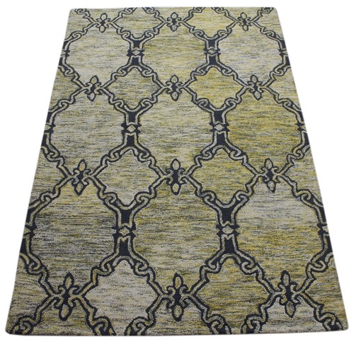 Jaune vert beige tapis - beige,