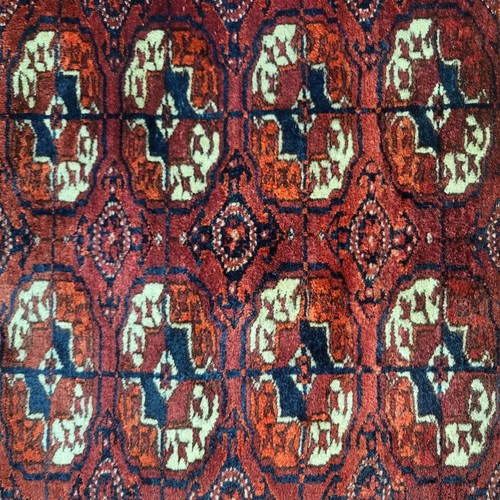 Tapis turkmène laine noué - tapis,