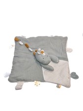 Doudou plat Dinosaure gris
