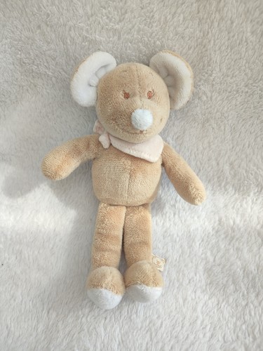 Ancien doudou souris - souris, marron