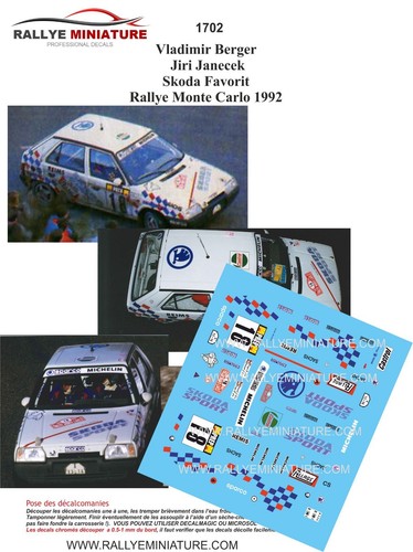 Decals ref 1702 skoda - decals,