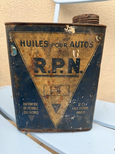 Ancien bidon huile rpn jus - bidon,