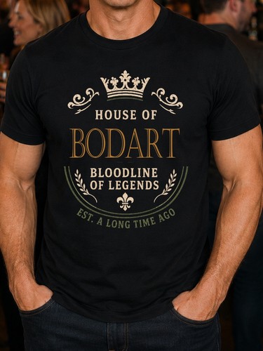 Bodart surname men tee - bodart,