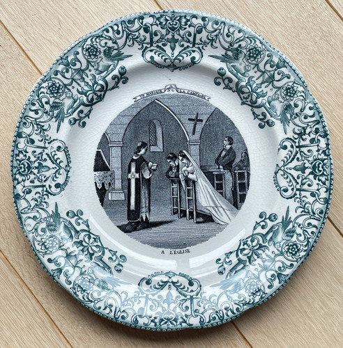 Ancienne assiette parlante - ancienne,