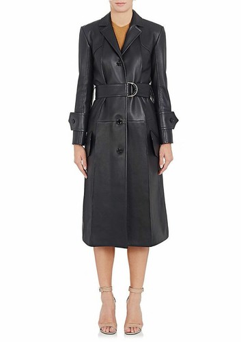Trench coat noir cuir - noir,