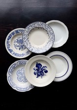 6 assiettes creuses vintage