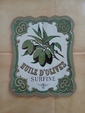 Plaque métallique "huile