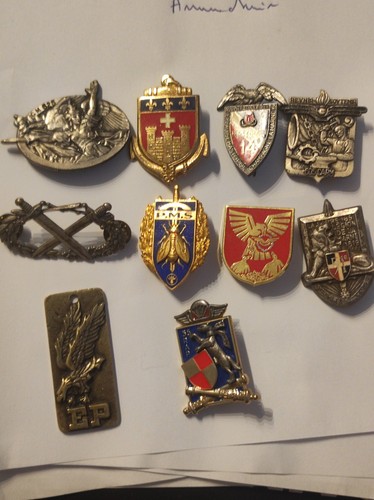 Lot insignes militaires - insignes,