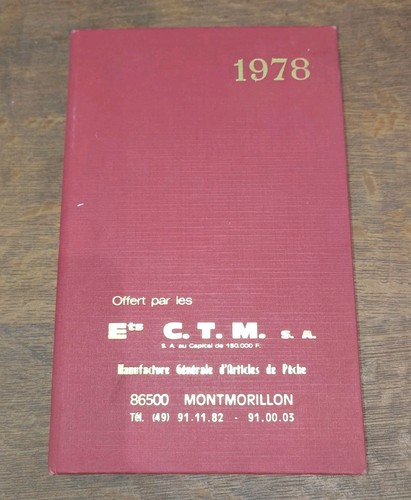 Ancien agenda 1978 - ancien, de