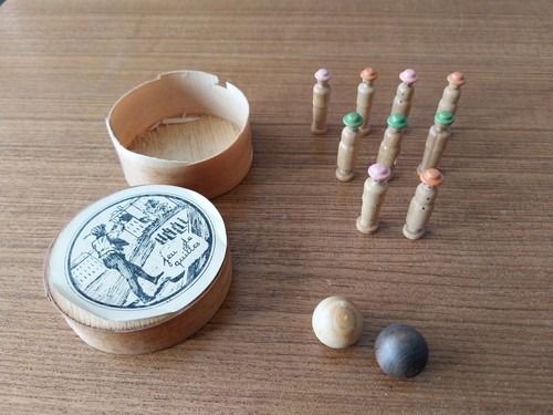Jeu quilles ancien table - quilles, de
