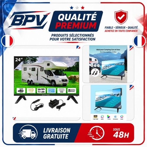 Téléviseur 12v hd - 24",