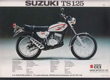 Motorcycle Trail  Suzuki  TS 125  & TS 185  sale brochure